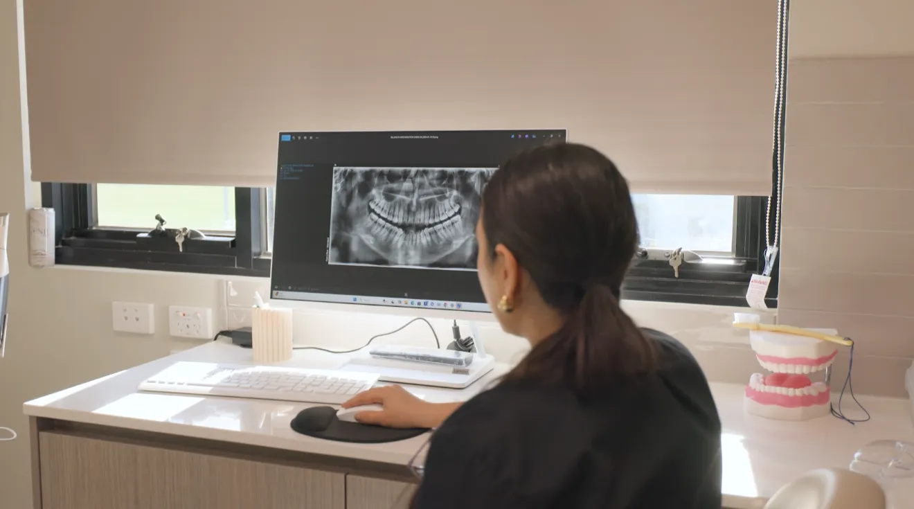 Inside of the dentl studio