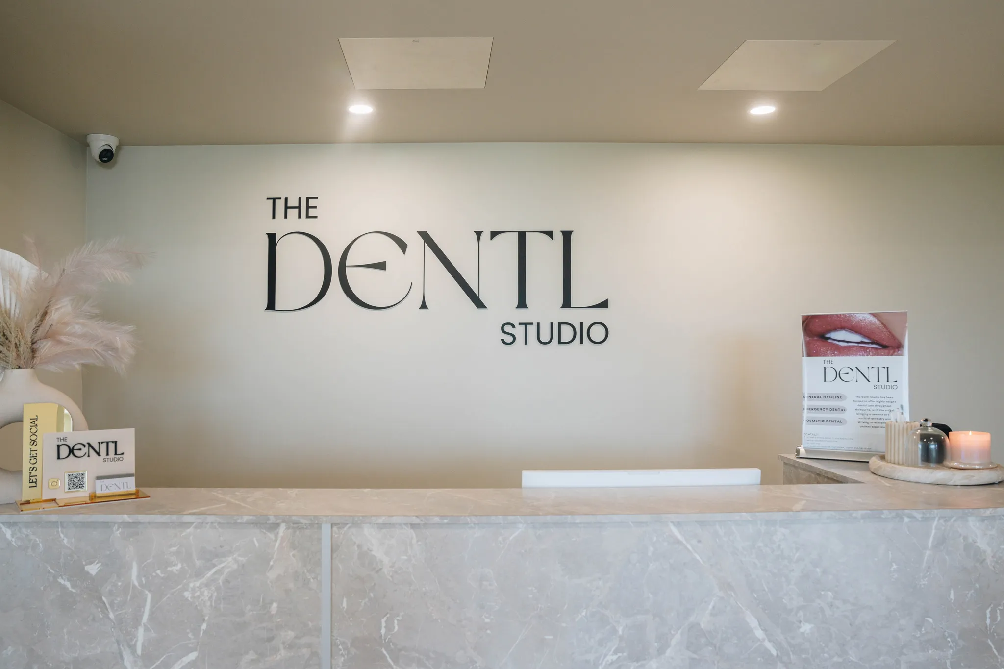 Inside of the dentl studio