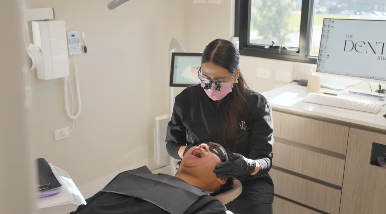 Inside of the dentl studio