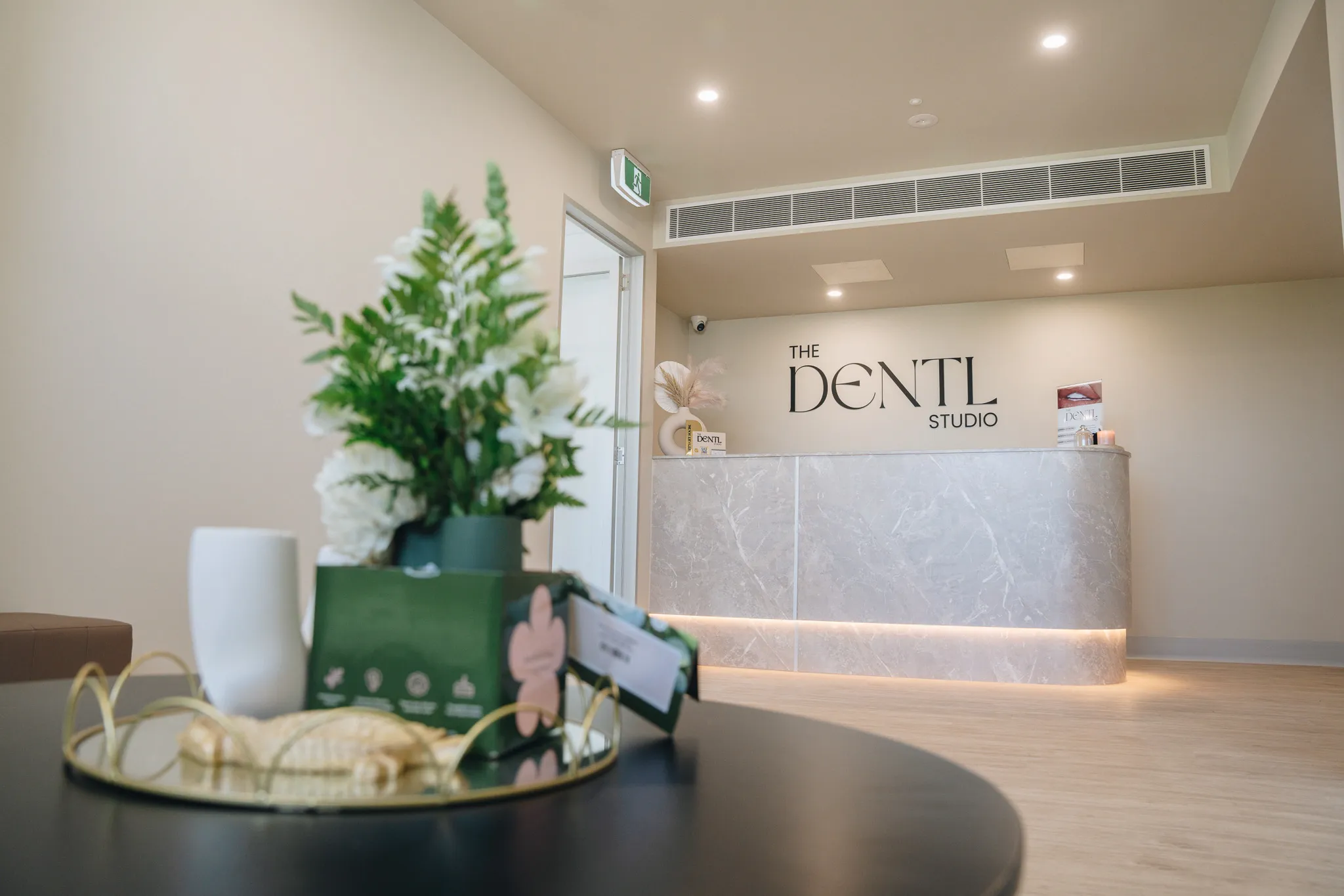 Inside of the dentl studio