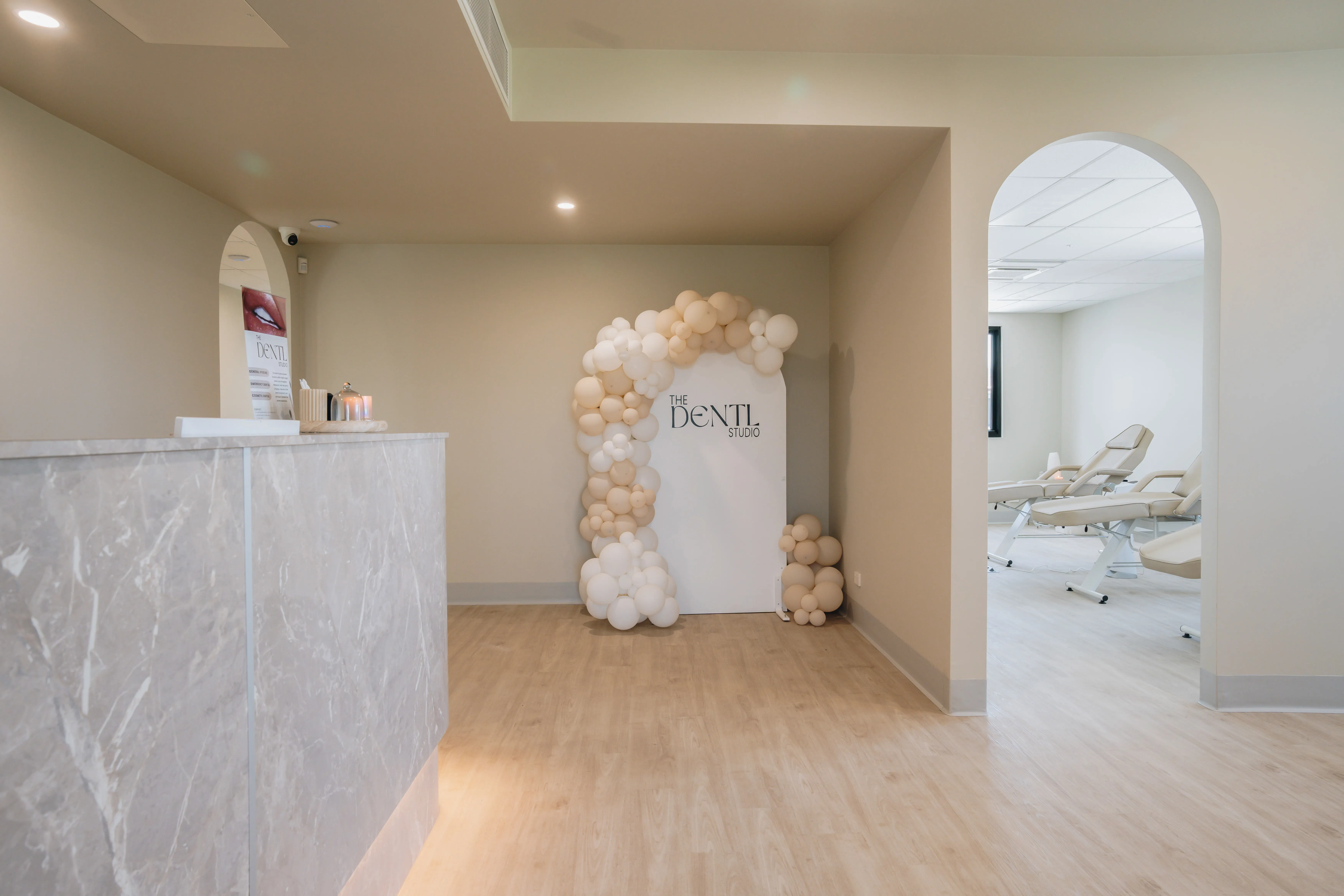 Inside of the dentl studio